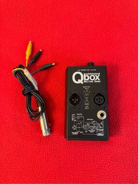 Whirlwind Qbox All-In-One Audio Mic/Line Tester Bundle W/Cable - Tested